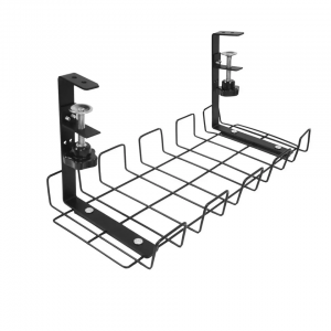 Qinkai Metal Stainless Steel Cable Management Rack Desk Cable Tray